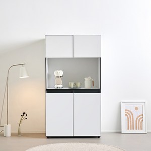 라자가구 모비오 LED 광폭 주방 수납장 1000 방문설치