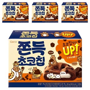 청우식품 쫀득 초코칩 쿠키, 90g, 4개