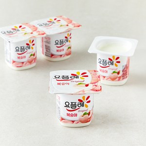 요플레 복숭아 멀티 4p, 340g, 1개