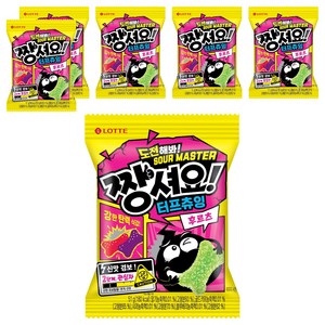 롯데웰푸드 짱셔요 터프츄잉 후르츠, 51g, 6개