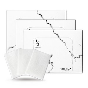 크리스마 더마랩 1/2 화장솜, 100매입, 3개