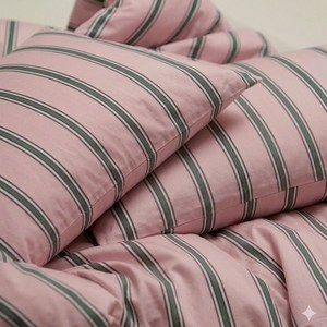 위잉위잉 먼지없는 부드러운 사계절 스트라이프 차렵이불 세트