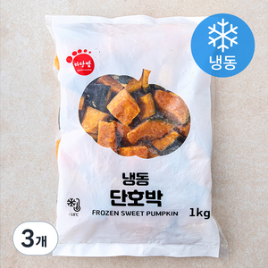 마당발 단호박 (냉동), 1kg, 3개