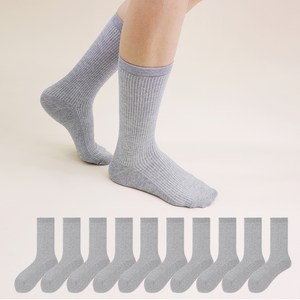 두발로 여성용 럭셔리 골지 장목 양말 10켤레