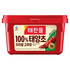 해찬들 태양초 우리쌀 고추장, 1.8kg, 1개