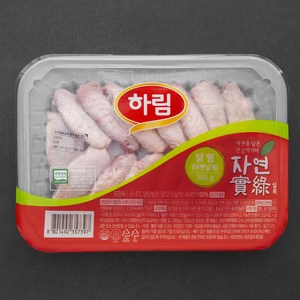 하림 자연실록 무항생제 인증 닭윙 아랫날개 (냉장), 350g, 1개