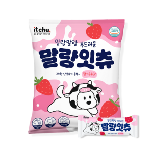 잇츄 강아지 말랑잇츄 부드러운 덴탈껌, 딸기우유맛, 540g, 1개
