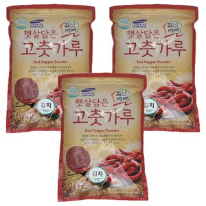 일년래래 햇살담은 중국산 김치용 고춧가루, 1kg, 3개