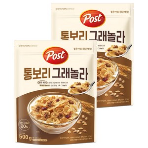 포스트 통보리 그래놀라 시리얼, 500g, 2개