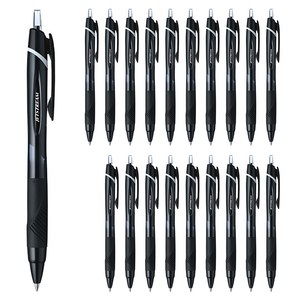 제트스트림 유성볼펜 0.7mm SXN-150-07, 블랙, 20개