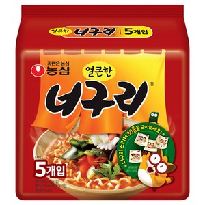 너구리 얼큰한 맛 120g, 5개