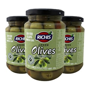 (주)동서 리치스 그린 올리브, 365g, 3개