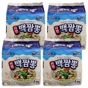 농심 사천백짬뽕 94g, 16개, (4개입 X 상세페이지 참조 X 상세페이지 참조)