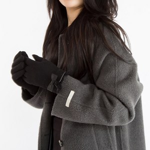 크로커다일 여성용 손목퍼 리본 스마트터치 모장갑