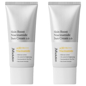 제이엠솔루션 스킨 부스트 나이아신아마이드 선크림 1.0 SPF50+ PA++++, 30ml, 2개