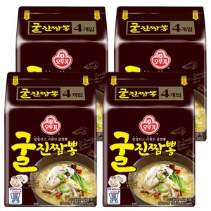 오뚜기 굴진짬뽕 라면, 16개, (4개입 X 4팩)