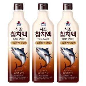 사조 참치액, 900ml, 3개
