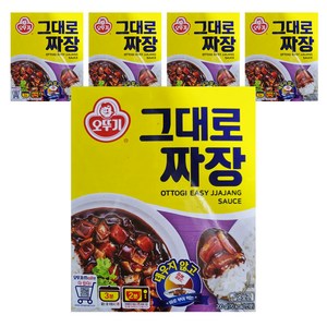 오뚜기 그대로짜장, 200g, 5개