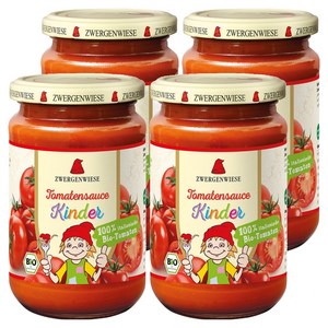 쯔베르겐비제 유기농 어린이 토마토소스, 340ml, 4개