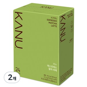 카누 에스프레소 말차 라떼, 17.3g, 24개입, 2개