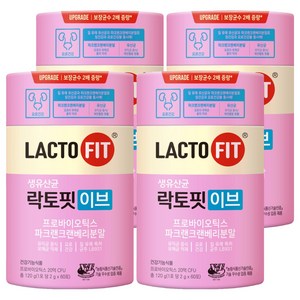 락토핏 이브 유산균, 120g, 4개