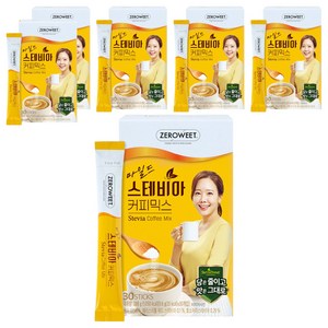 스테비아스위트 마일드 스테비아 커피믹스, 9.6g, 30개입, 6개