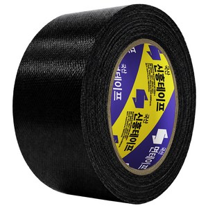 신흥테이프 국산 대용량 라바 청면테이프 48mm x 25M 검정, 1개