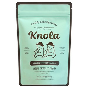 크놀라 크런치 코코넛 그래놀라 시리얼, 200g, 1개