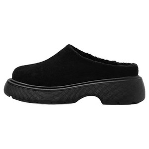 착한구두 여성용 무어 통굽 퍼안감 클로그 뮬 WTSDR4g170