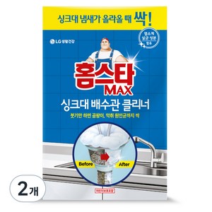 홈스타 맥스 싱크대 배수관 클리너, 680ml, 2개