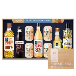 청정원 행복 셀렉션호 세트 + 쇼핑백, 1세트