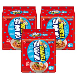 배홍동 쫄쫄면 129g, 12개, (4개입 X 3팩)