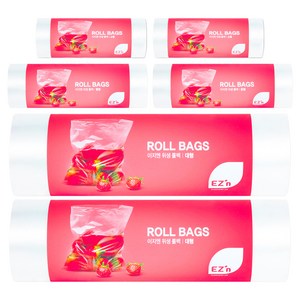 EZn이지엔 위생 롤백 소형 17cm x 25cm 200매 + 중형 25cm x 35cm 200매 + 대형 30cm x 40cm 200매, 혼합, 600개입, 2세트