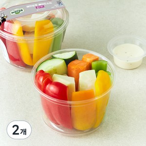 All바른농장 레인보우 샐러드스틱 콜라비, 300g, 2개