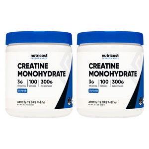 뉴트리코스트 정품 크레아틴 분말, 300g, 2개