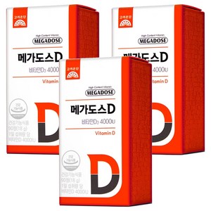 메가도스 D 비타민D3 4000IU, 90정, 3개