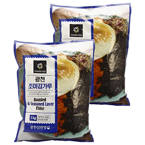 삼원 광천 조미 김가루, 1kg, 2개