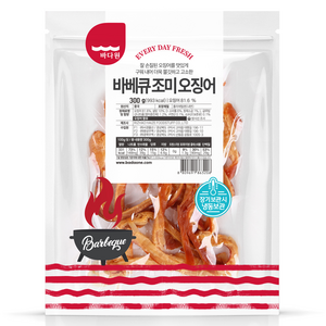 바다원 바베큐 조미 오징어, 300g, 1개