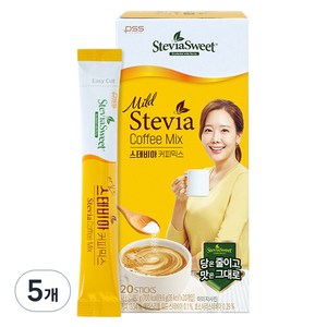 펄세스 스테비아 마일드 커피믹스, 9.6g, 20개입, 5개