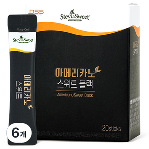 펄세스 아메리카노 스위트 블랙, 4.2g, 20개입, 6박스