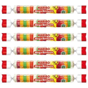 하리보 메가룰렛 젤리, 45g, 6개