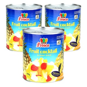 Fresco 후르츠 칵테일 통조림, 820g, 3개