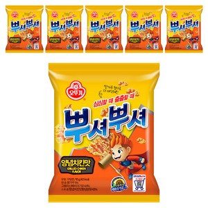 오뚜기 뿌셔뿌셔 양념치킨맛, 90g, 6개