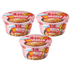 하림 용가리 불볶음면 까르보나라 컵 118g, 3개
