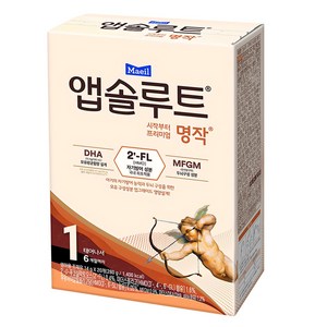 앱솔루트 명작 스틱분유 1단계, 20개입, 1개