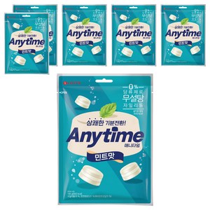 롯데웰푸드 애니타임 민트맛, 185g, 6개