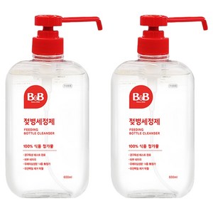 비앤비 액상형 젖병세정제 허브그린향, 600ml, 2개