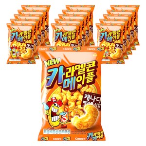 크라운 카라멜 메이플콘, 74g, 16개