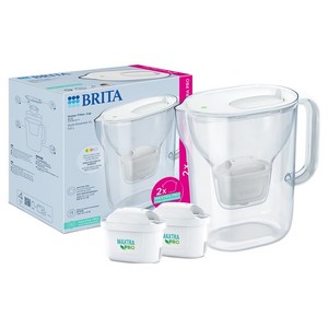 브리타 정수기 화이트 고객직접설치 + 필터 2입 기획팩