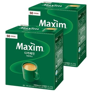맥심 디카페인 커피믹스, 11.8g, 50개입, 2개
